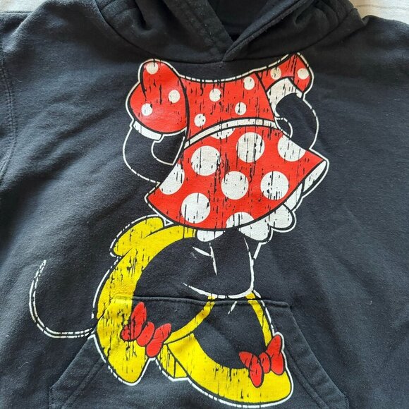 Disney Minnie Mouse Hoodie XS (3-4T) Ears & Bow Costume Park Style - Picture 3 of 7